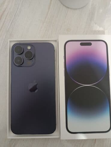14 pro max новый: IPhone 14 Pro Max, Б/у, 256 ГБ, Deep Purple, Кабель, Коробка, 86 % — 1
