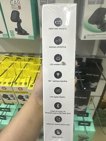 Автоэлектроника: Автомобильный адаптер 5‑в‑1 с быстрым зарядом и FM/Bluetooth-функциями — 3