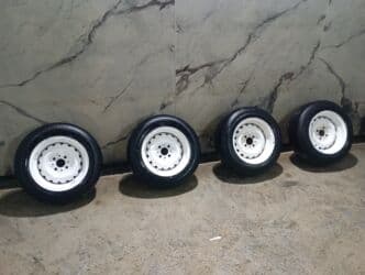 куплю шины бу бишкек: Колеса в сборе R <13, Б/у, Комплект, Железные, отверстий - 4 — 1
