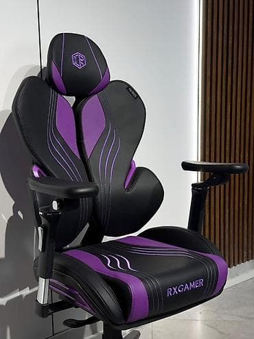 moza racing: Игровое кресло, Новый, С колесиками, цвет - Фиолетовый, Кожа — 1