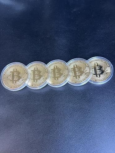 обучение криптовалюты: Памятная сувенирная монета Bitcoin (реплика) - Диаметр: около 40 мм — 3