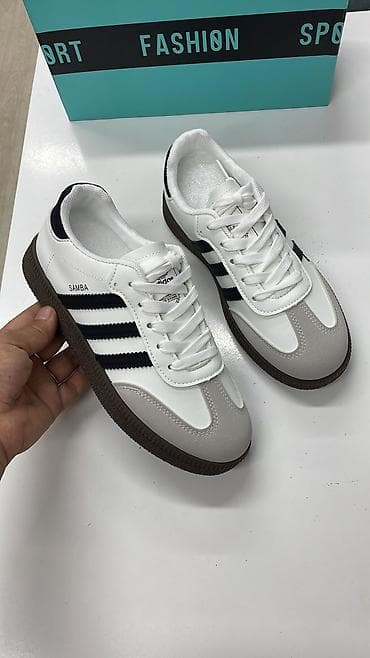кечки кызыл: Кроссовки в стиле Adidas Samba - Классический силуэт с низким — 4