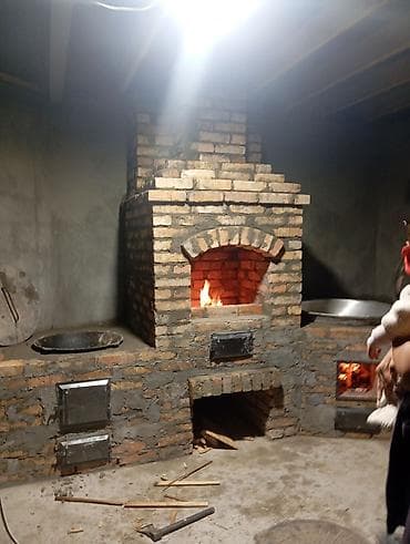 тандырные печки: Комплекс уличной кухни/барбекю из кирпича - Полноценный стационарный — 6