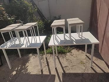 кухонный мебел буу: Кухонный стол и стул, цвет - Белый — 2