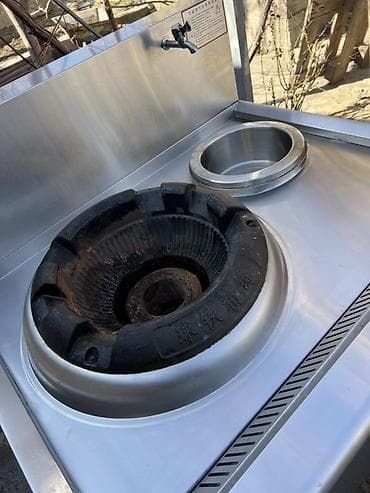 Компрессорлор: Промышленная газовая плита для вок с охлаждающей/мойчной чашей - — 2