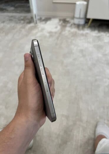 айфон 9 бу бишкек: IPhone 15 Pro, Колдонулган, 128 ГБ, Natural Titanium, Кабель, 87 % — 3