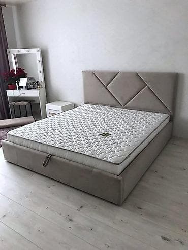Двуспальная кровать, Новый, С мягкой обивкой, длина - 2000 см