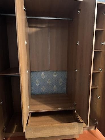 шкаф 4х дверный: Шифоньер, шкаф для одежды, Прямой, ЛДСП — 5