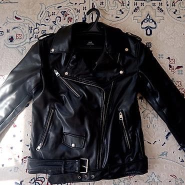 дубленки куртки кожа: Кожаная куртка, Косуха, Экокожа, С утеплителем, S — 2