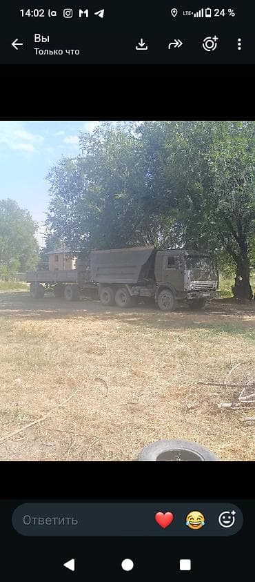заказ шкафа: Самосвал КАМАЗ 6x6 с прицепом-платформой Описание: - Полный привод — 3