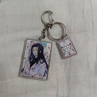 Аниме-аксессуары: брелоки и стикер - Набор брелоков на ключи/рюкзак с