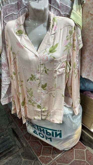 банный халаты: Стильные пижамки Размеры 42 до 60 💯 хлопок рынок Орто-Сай «Оберон» — 4