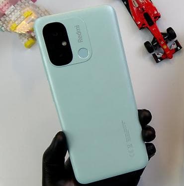 Мобильные телефоны и аксессуары: Redmi, Redmi 12C, Б/у, 128 ГБ, цвет - Голубой, 2 SIM — 1