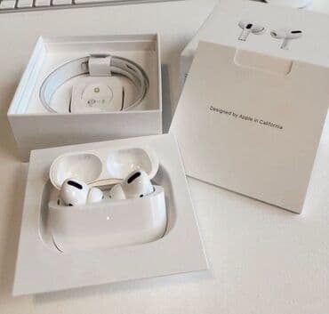 купить беспроводные наушники в бишкеке: Airpods pro Оригинальная анимация Подключается на ios/android — 3