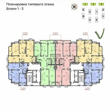 Продажа квартир: 3 комнаты, 122 м², Элитка, 14 этаж, Готовая ПСО (под самоотделку) — 2