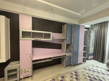 большой угловой компьютерный стол: Детский/подростковый мебельный комплект с рабочей зоной и шкафами — 8