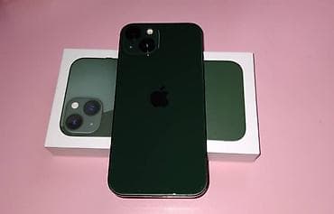 аефон 13: IPhone 13, Б/у, Зеленый, Наушники — 1