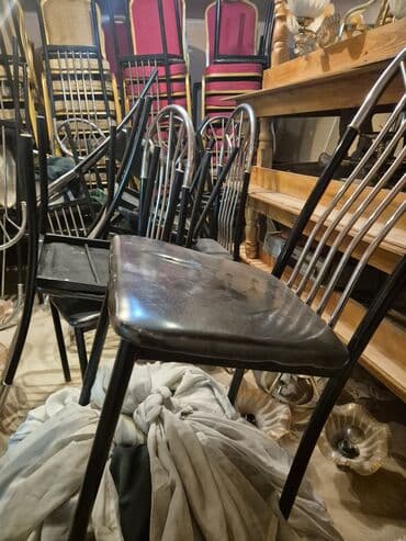 стол рабочий бу: Стол для кафе, Б/у, Круглый, Самовывоз, цвет - Коричневый — 3