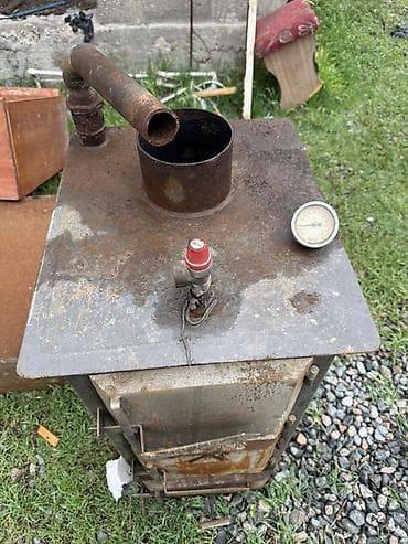 паробой печка: Твердотопливный котёл Для дома, Тип управления: Механический — 3