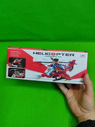 игрушечный вертолёт: Вертолет игрушка музыкальная🚁 Комплектация товара: вертолет, 3 — 8