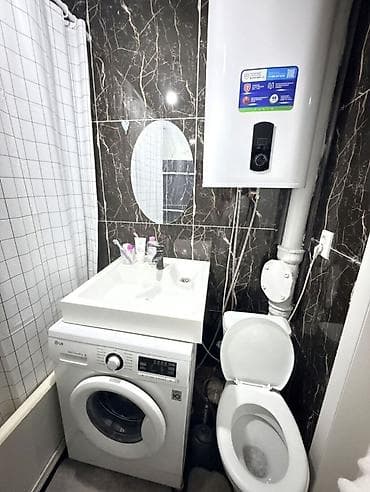 квартира ошский рынак: 2 комнаты, 47 м², Ошский рынок / базар 104 серия, 4 этаж, Евроремонт — 3