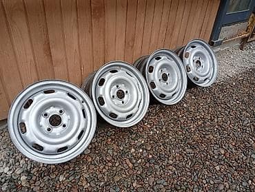 шина диска 14: Железные Диски R 14 Комплект, отверстий - 4, Б/у — 2
