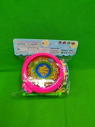 Барабаны: Барабан игрушка детская🥁 Комплектация товара: барабан, 2 палочки — 4