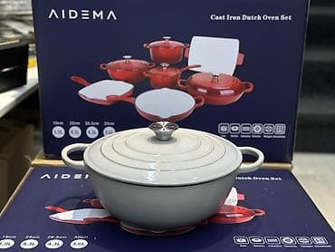 кухинний набор: Чугунный набор посуды AIDEMA 7-в-1 Что входит: - Кастрюля-казан с — 3