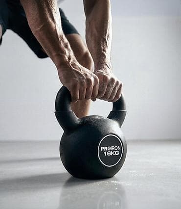 Гиря PROIRON 16 кг - Классическая чугунная конструкция: цельнолитая