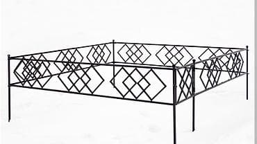 метал база: Кованые оградки для благоустройства захоронения - Материал: сталь — 3