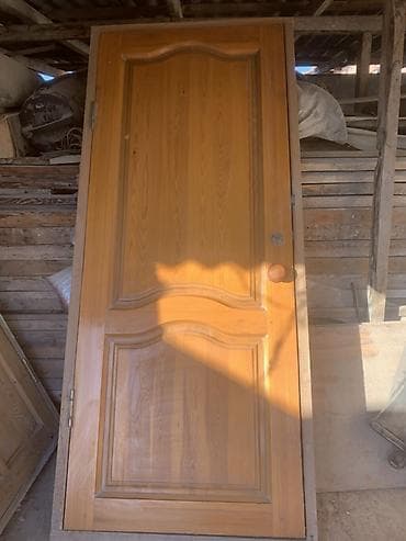 листы для дверей: Двери для домов и квартир, Деревянная, Одностворчатая, Правосторонняя, цвет - Коричневый — 1