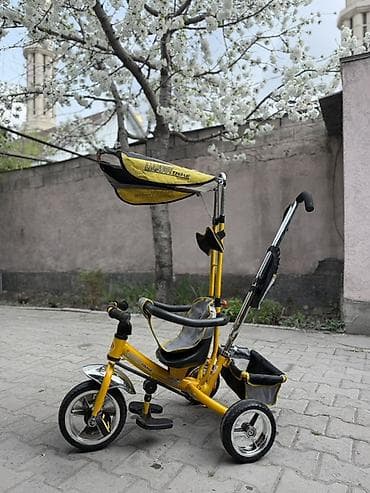 трицикл детский: Детский трехколесный велосипед-каталка LEBAYO TRIKE (желтый/серый) с — 5