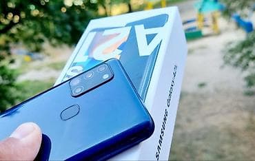 sony 4k: Samsung Galaxy A21S, Б/у, 128 ГБ, цвет - Синий, 1 SIM, 2 SIM, eSIM — 2