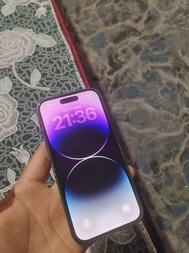 iphone 20: IPhone 14 Pro, Б/у, 128 ГБ, Deep Purple, Чехол, 84 % — 3