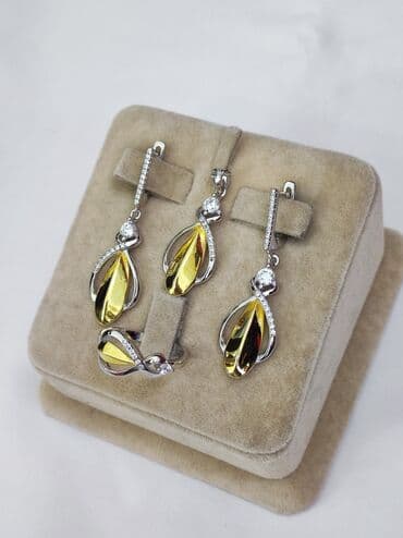 самые красивые свадебные платья в мире: Новая коллекция Италия Серебряный комплект Серебро напыление жёлтое — 2