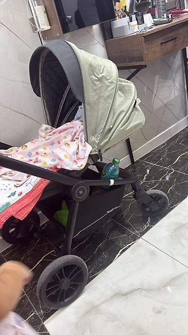 Коляска, Другой бренд, цвет - Черный, Б/у