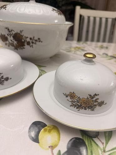 silver kitchen: Фарфоровый сервиз для подачи Комплектация: - Супница с крышкой - 3 — 3