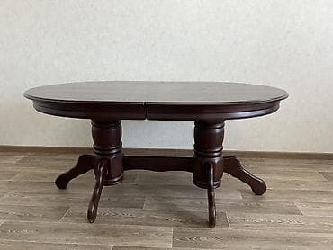 Столы: Стол трансформер Для кухни, Раскладной стол, Длина, см: 190–210 см, цвет - Коричневый — 3