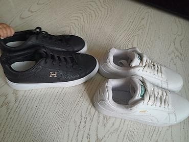 итальянская обувь распродажа: Черные кеды/кроссовки низкие - Цвет: черный верх, белая подошва - — 2