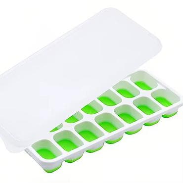жидкий пена: Формочки для льда с МЯГКИМ силиконовым дном, и с крышкой: 📍Лоток на — 7