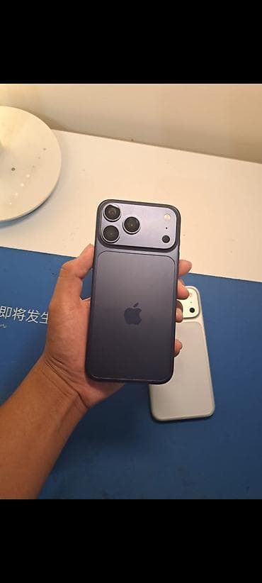 детская обувь б: Муляж iPhone 17 Pro Max — декоративная модель в синем цвете. Основные — 3