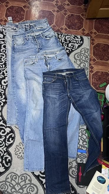 Мужские джинсы, LeviS, Б/у, цвет - Синий
