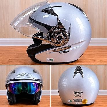 электрический велик: Мотошлем WINS Crown Helmet CR-II (флип-ап) Оригинал из Японии Для — 1