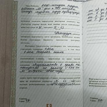 участок алам: 50 соток Электричество, Водопровод — 1