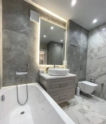 мраморный кох: Назначение: Для ванны, душа, цвет - Серый, Матовое покрытие, 60x60 см — 15