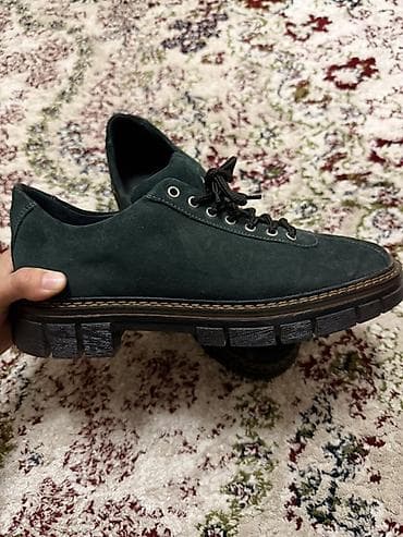 масси: Мужские повседневные полуботинки из замши натуральной - Цвет — 3