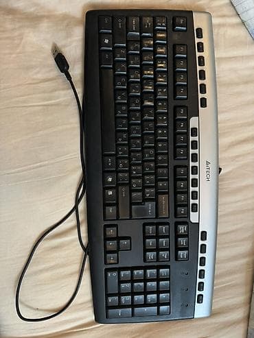Клавиатура, A4Tech, Мембранная, Проводное подключение, Размер: 100%