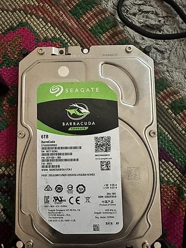 Жесткий диск Seagate BarraCuda 3.5" - Объем: 6 ТБ 100% - Серия — 1