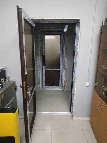 бу эшиктер ош: Алюминиевые двери одностворчатые, двустворчатые из холодной серии — 12