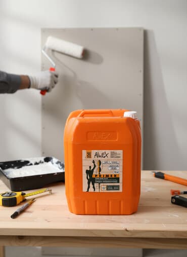 Эмаль: Грунтовка AlinEX глубокого проникновения в оранжевой пластиковой — 1